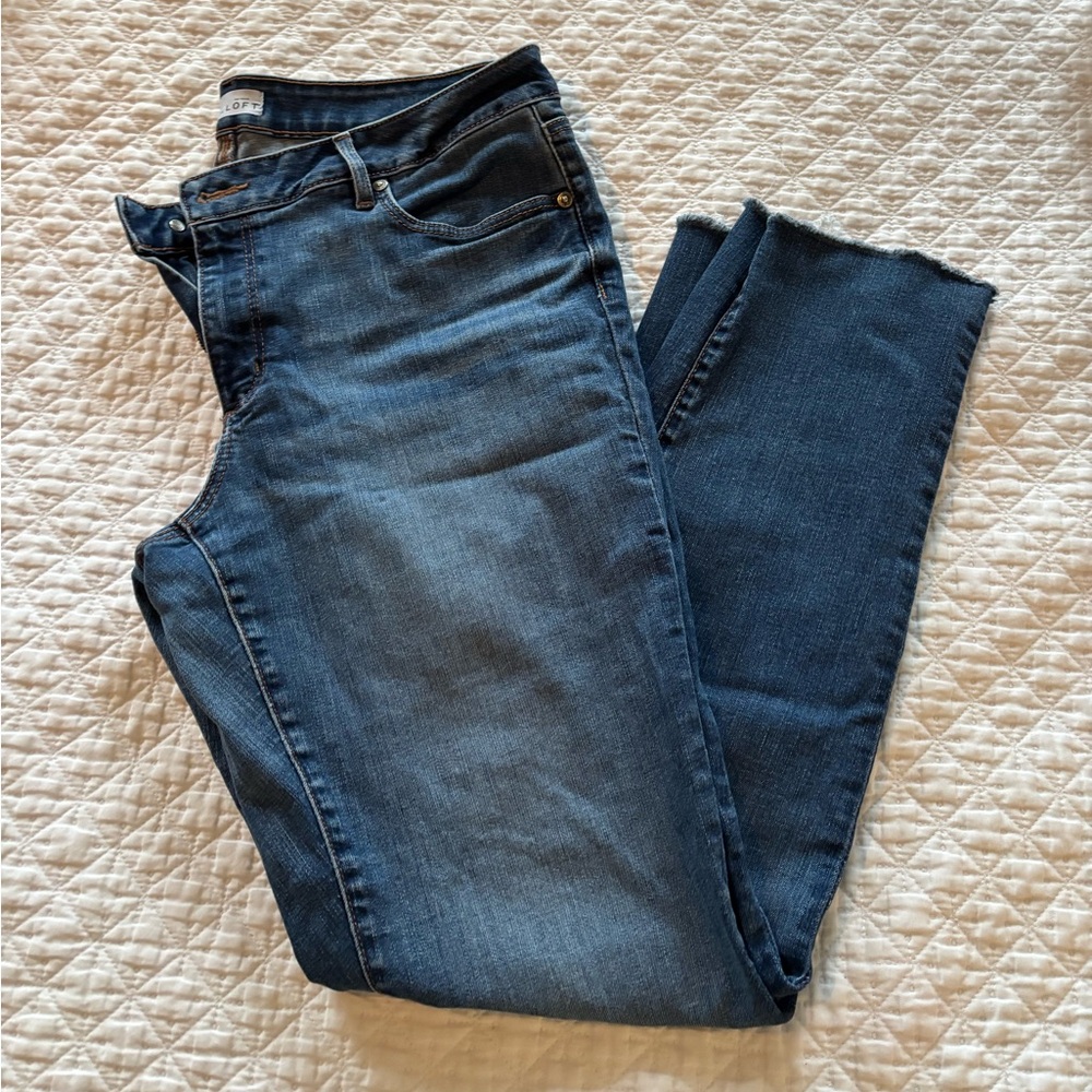 LOFT Women's Straight Leg Jeans - Blue